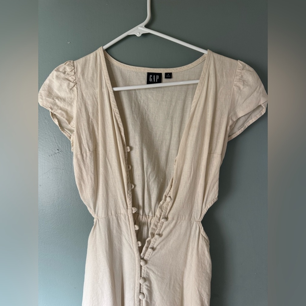GAP Beige dress with cut outs